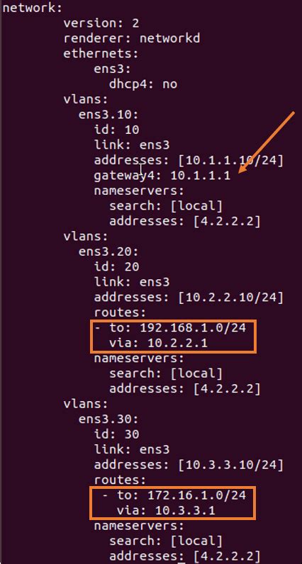 When using the bridge vlan command, you can add (or <strong>delete</strong>) a range of VLAN IDs in a single shot. . Netplan remove default route